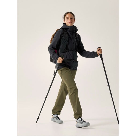 Arc’teryx Gamma Hoody Jacket Womens XL Black Nylon Outdoor Hiking Wind Breaker - Picture 4 of 13